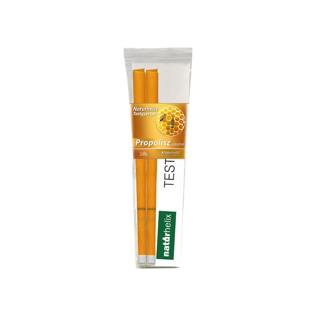 Naturhelix Bienenwachskerze mit Propolis 2 Stk.
