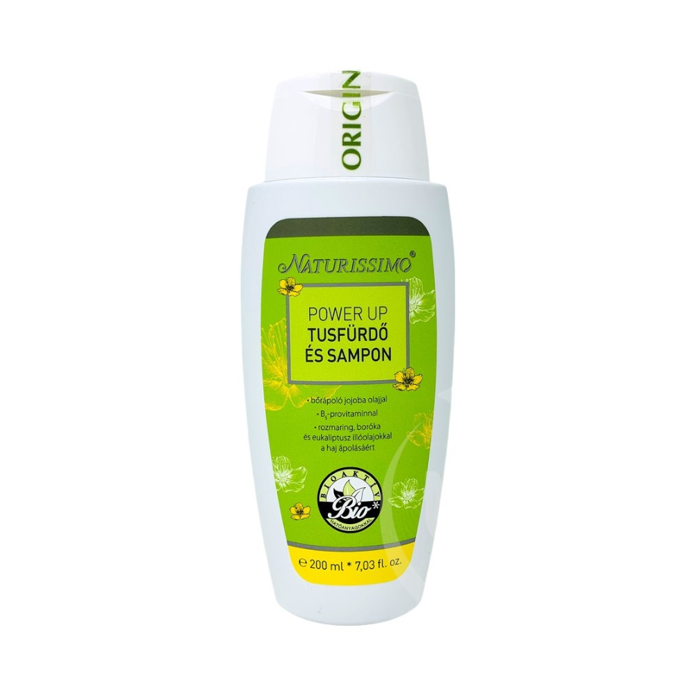 Naturissimo power up Shampoo und Duschgel 200 ml