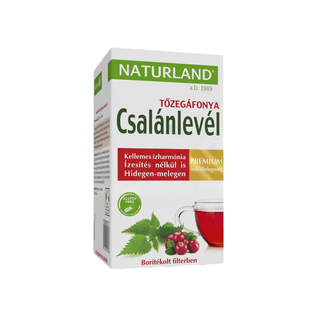 Čaj z kopřivy a brusinek Naturland 20x1,2g 24g