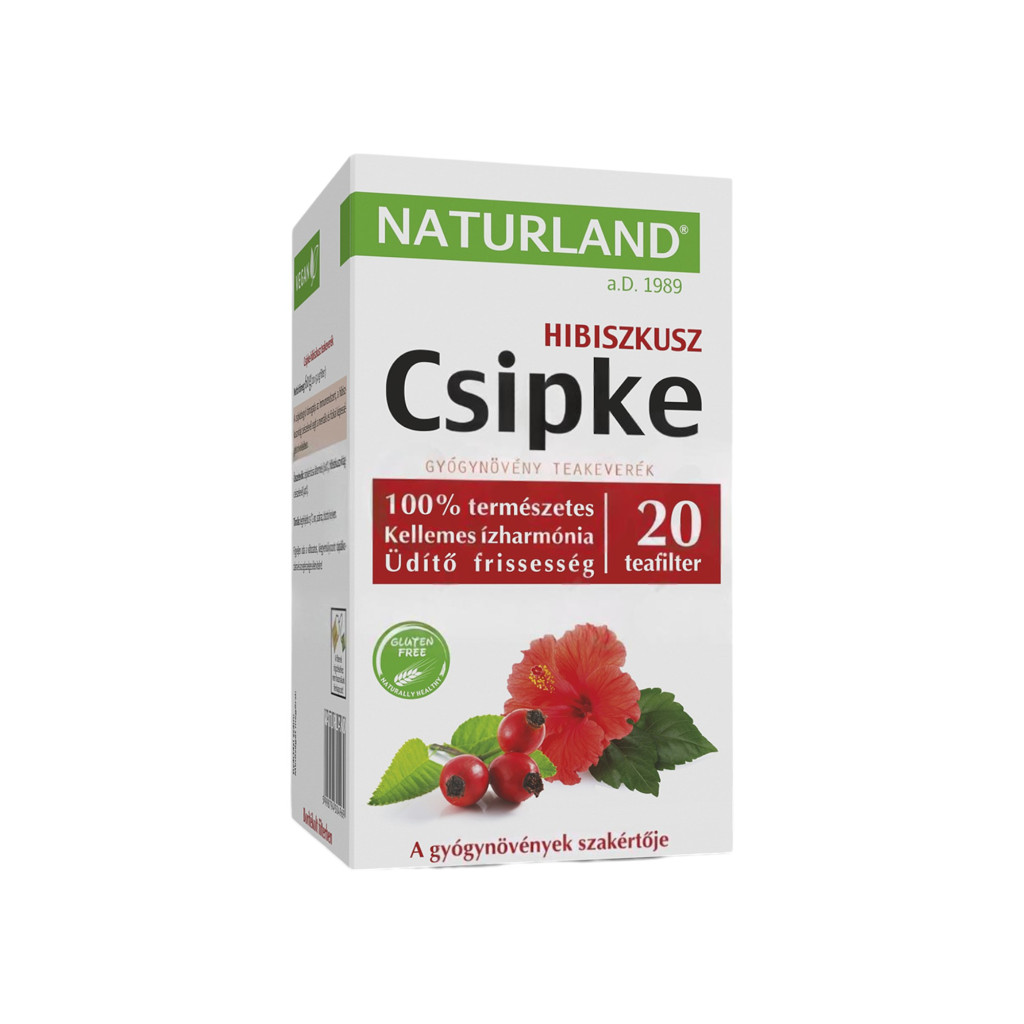 Čaj Naturland s ružou a hibiskusom 20x3g 60 g