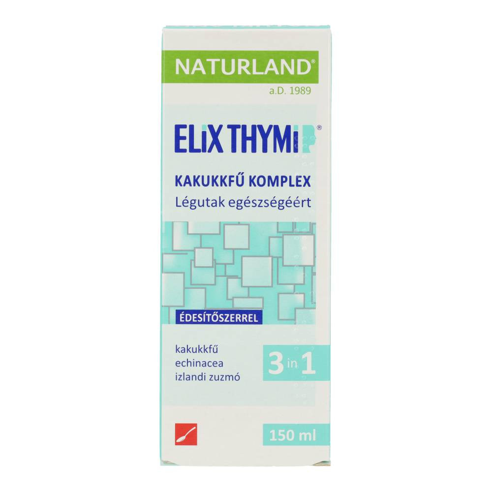 Naturland elix thymi kakukkfű komplex 3in1 150 ml