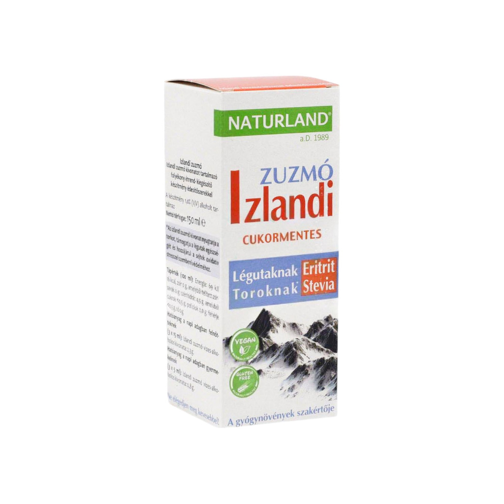 Naturland izlandi zuzmó édesítőszerekkel 150 ml