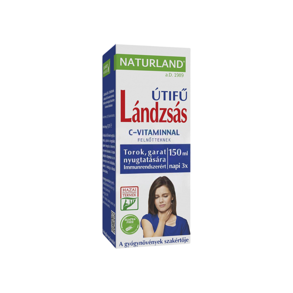 Syrop dla dorosłych Naturland z babką lancetową + witamina C, 150 ml
