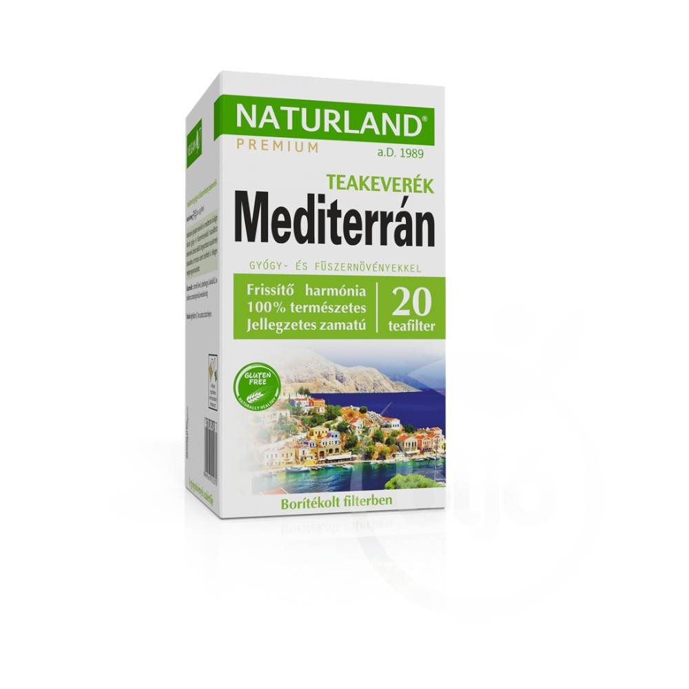 Naturland mediterrán gyógy- és fűszernövény teakeverék 20x1,5g 30 g