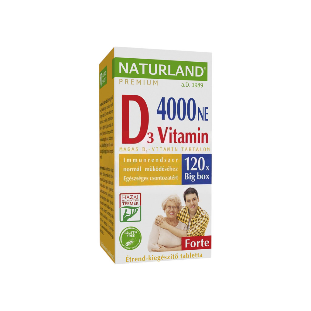 Naturland Premium Vitamin D Forte Tabletten 120 Stück