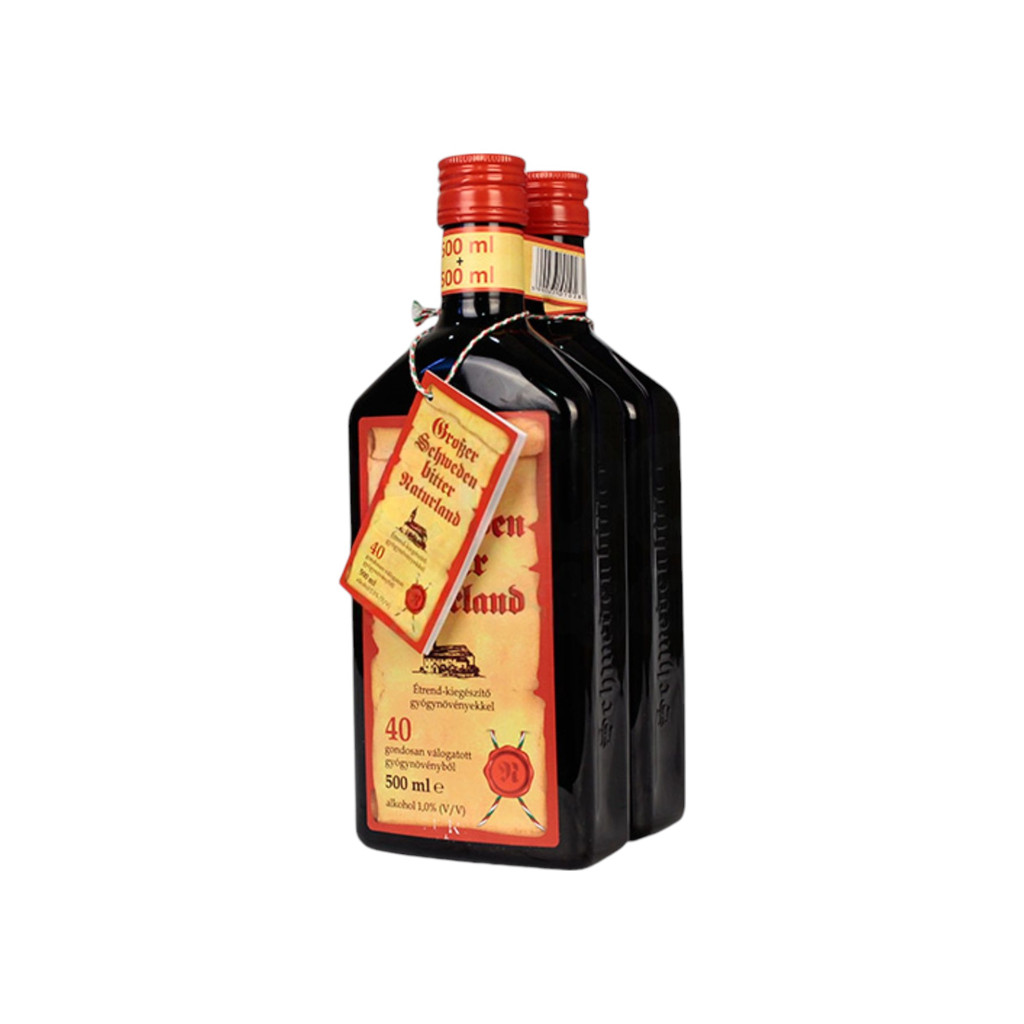 Naturland švédské kapky 40 léčivých bylin 1% 500+500ml 1000 ml