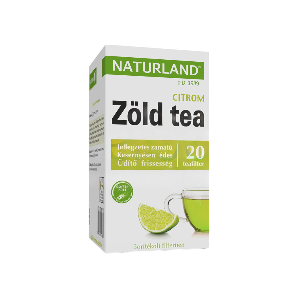 Zielona herbata Naturland o smaku cytrynowym 20x1.5g 30 g