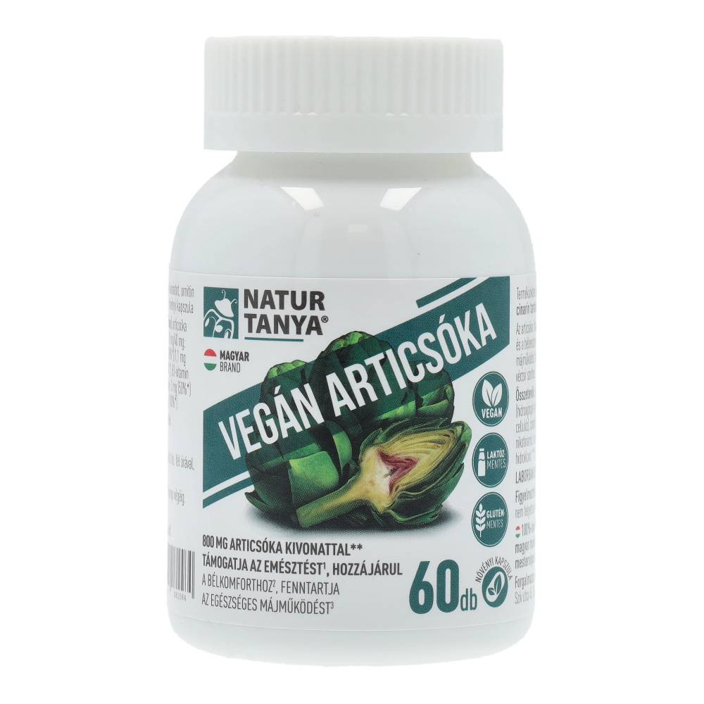 60 wegańskich kapsułek z karczochami Naturtanya