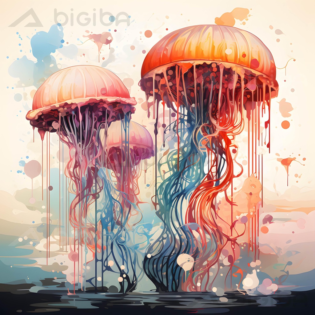 Aquarelle Medusae
