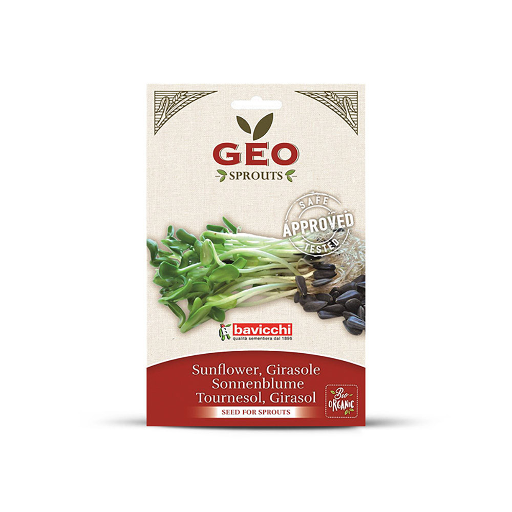 Organiczne nasiona słonecznika Naturtanya Bavicchi do kiełkowania 80 g