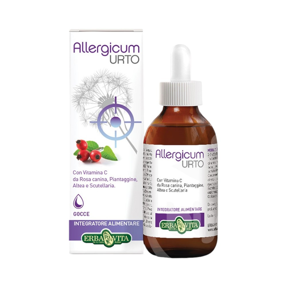 Picături Naturtanya Erbavita Allergicum Urto împotriva alergiei, 50 ml