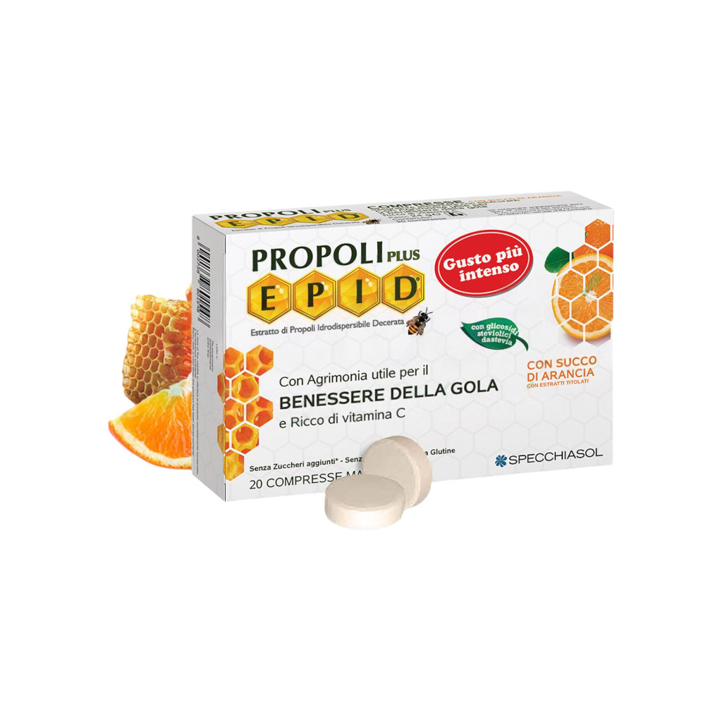 Tabletki do ssania Naturtanya z propolisem o specjalnej sile z aromatem pomarańczy, 20 sztuk