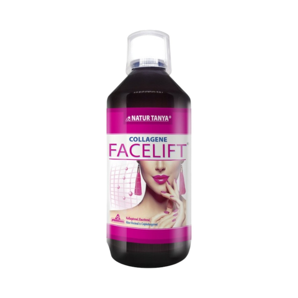 Naturtanya offers a facelift collagen matrix concentrate for hair, skin, nails, and cartilage cure in a 500 ml bottle.