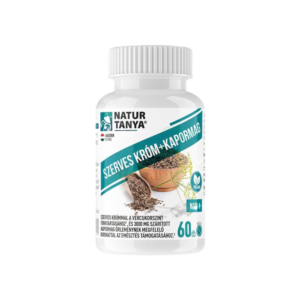 Naturtanya organic chia seed with chromium forte tablets 60 pcs