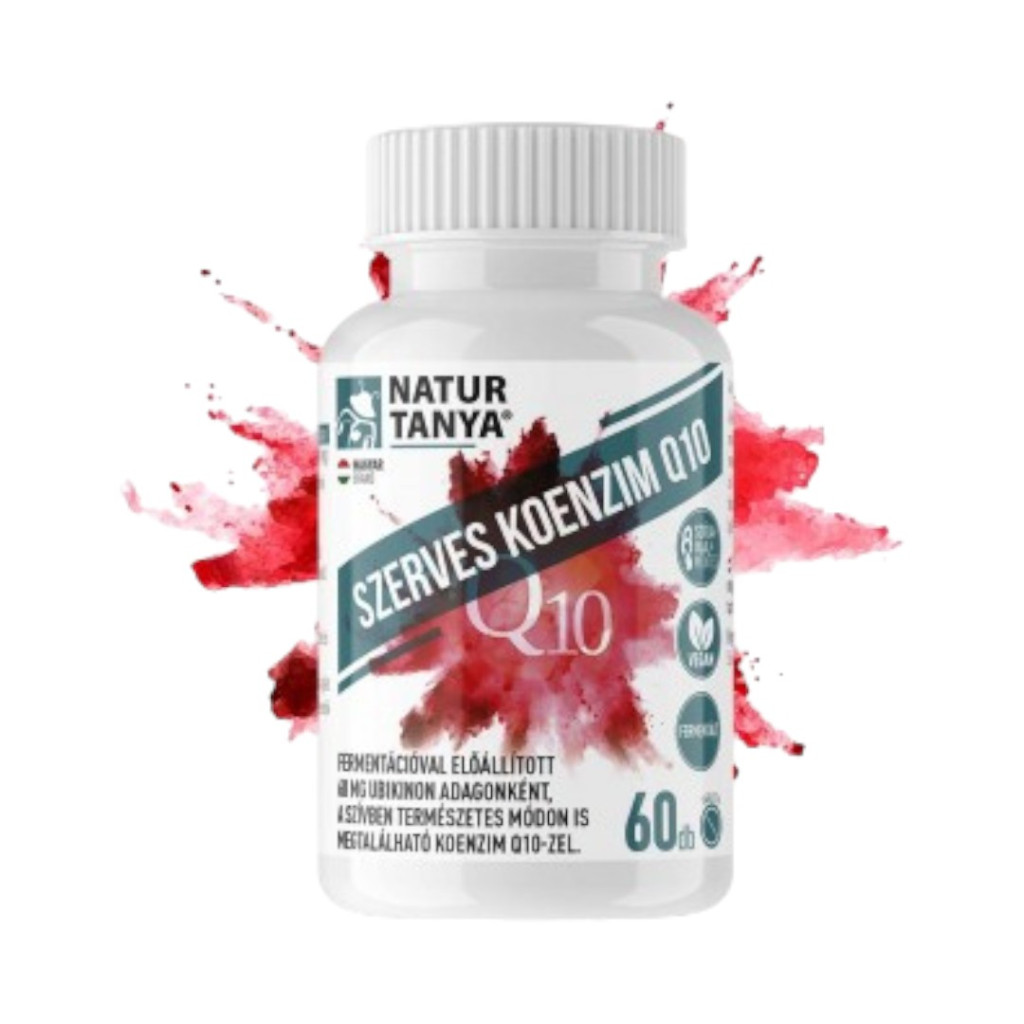 Naturtanya organické fermentované rostlinné tablety s koenzymem Q10 a ubichinonem 60 kusů