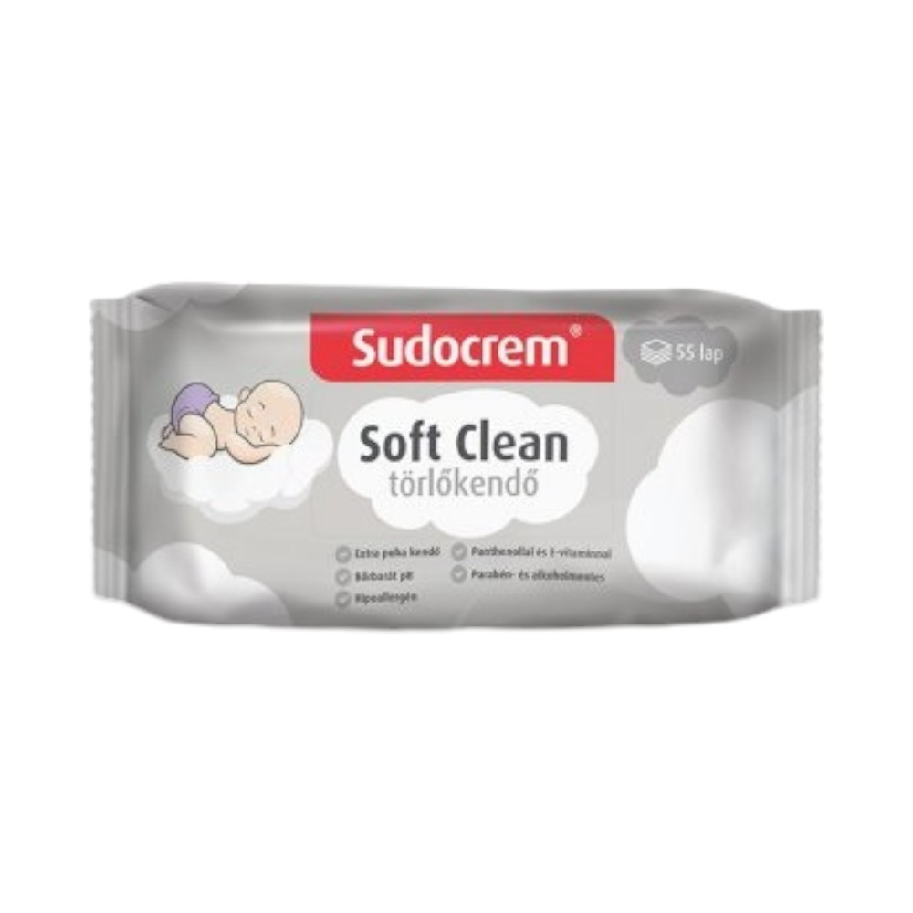 Feuchttücher 55 Blatt/Packung Soft Clean Sudocream