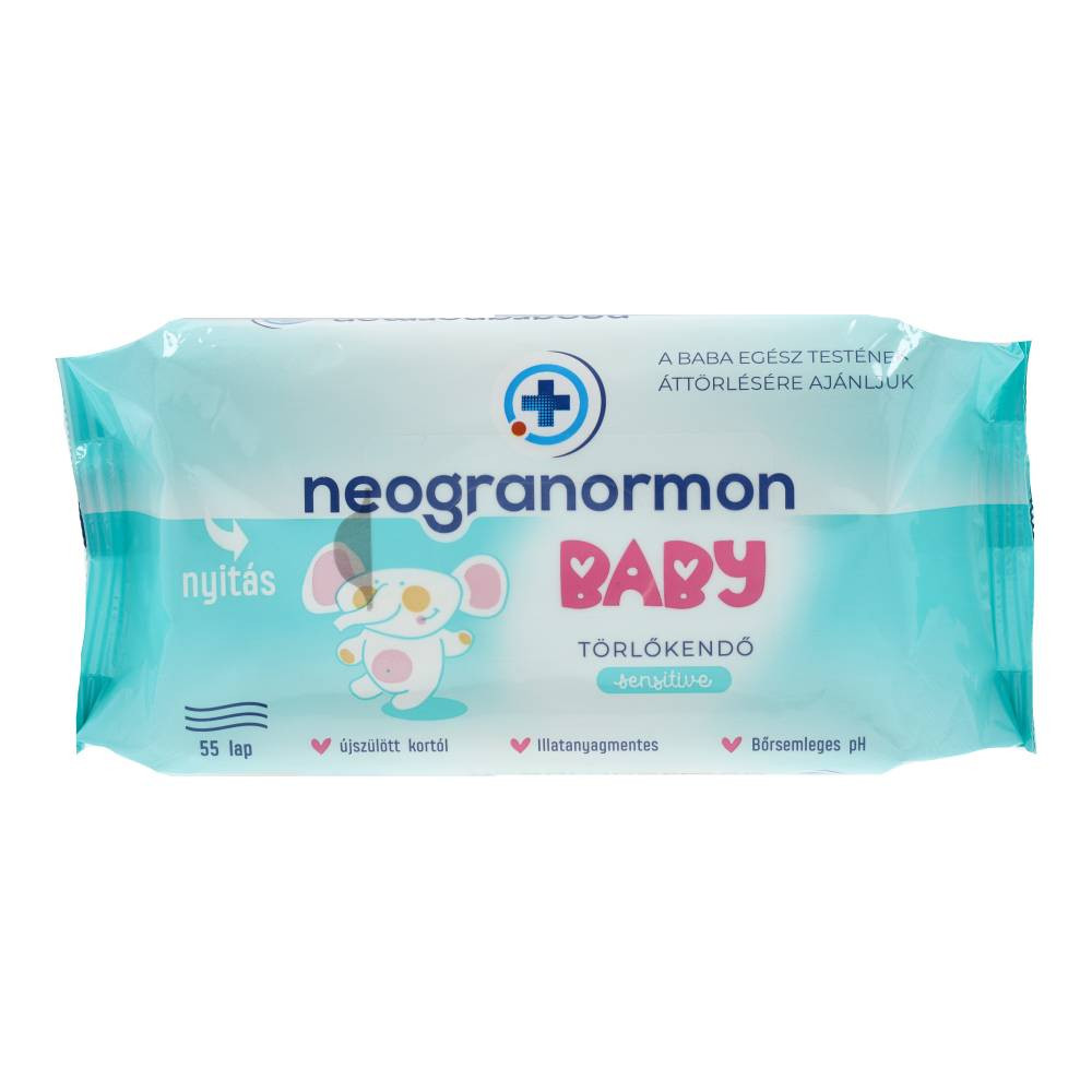 Neogranormon Baby Feuchttücher sensitive, 55 Stück