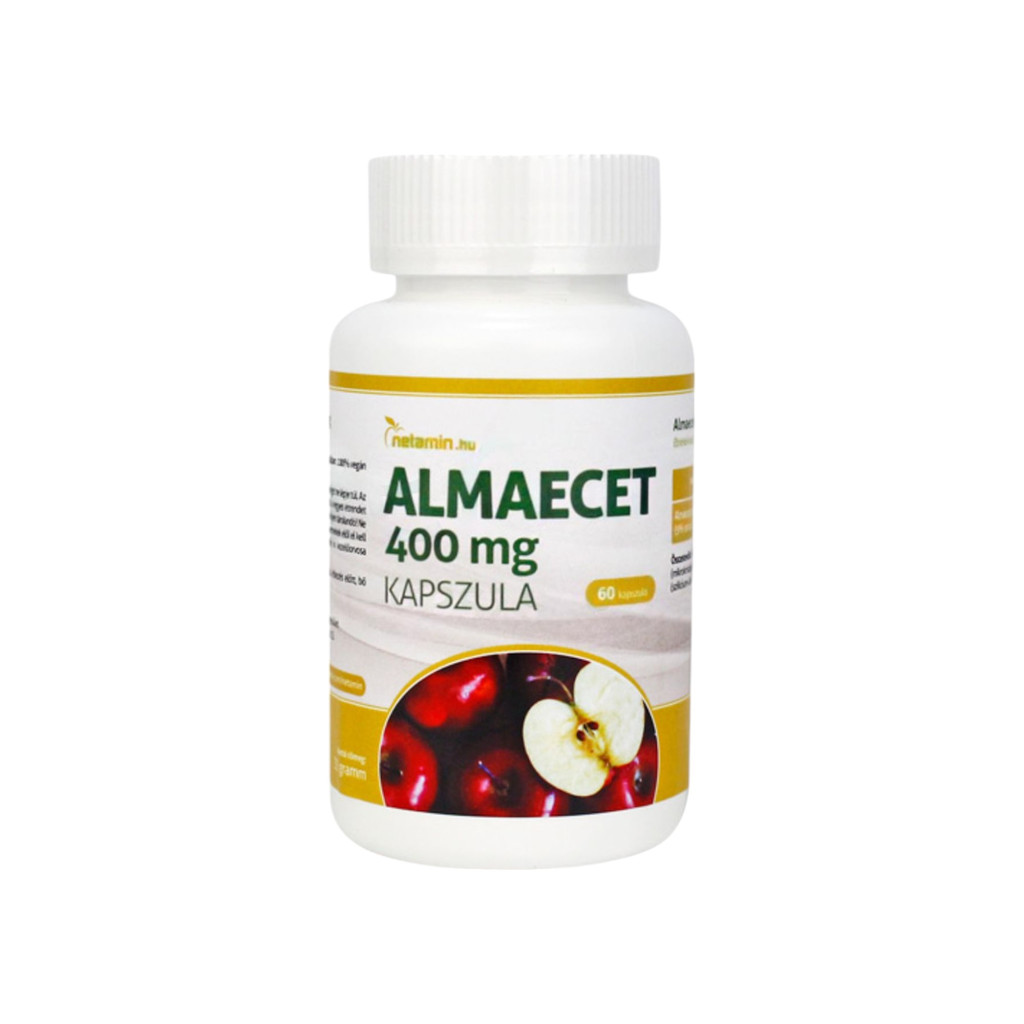 Netamin capsule de oțet de mere 400 mg, 60 bucăți