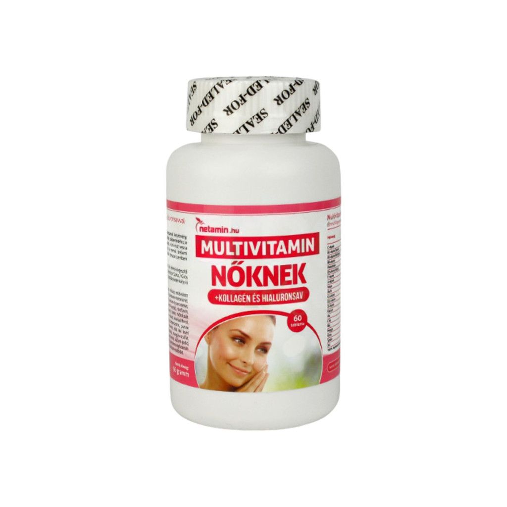 NETAMIN MULTIVITAMIN FÜR FRAUEN MIT KOLLAGEN UND HYALURONSÄURE, 60 Tabletten