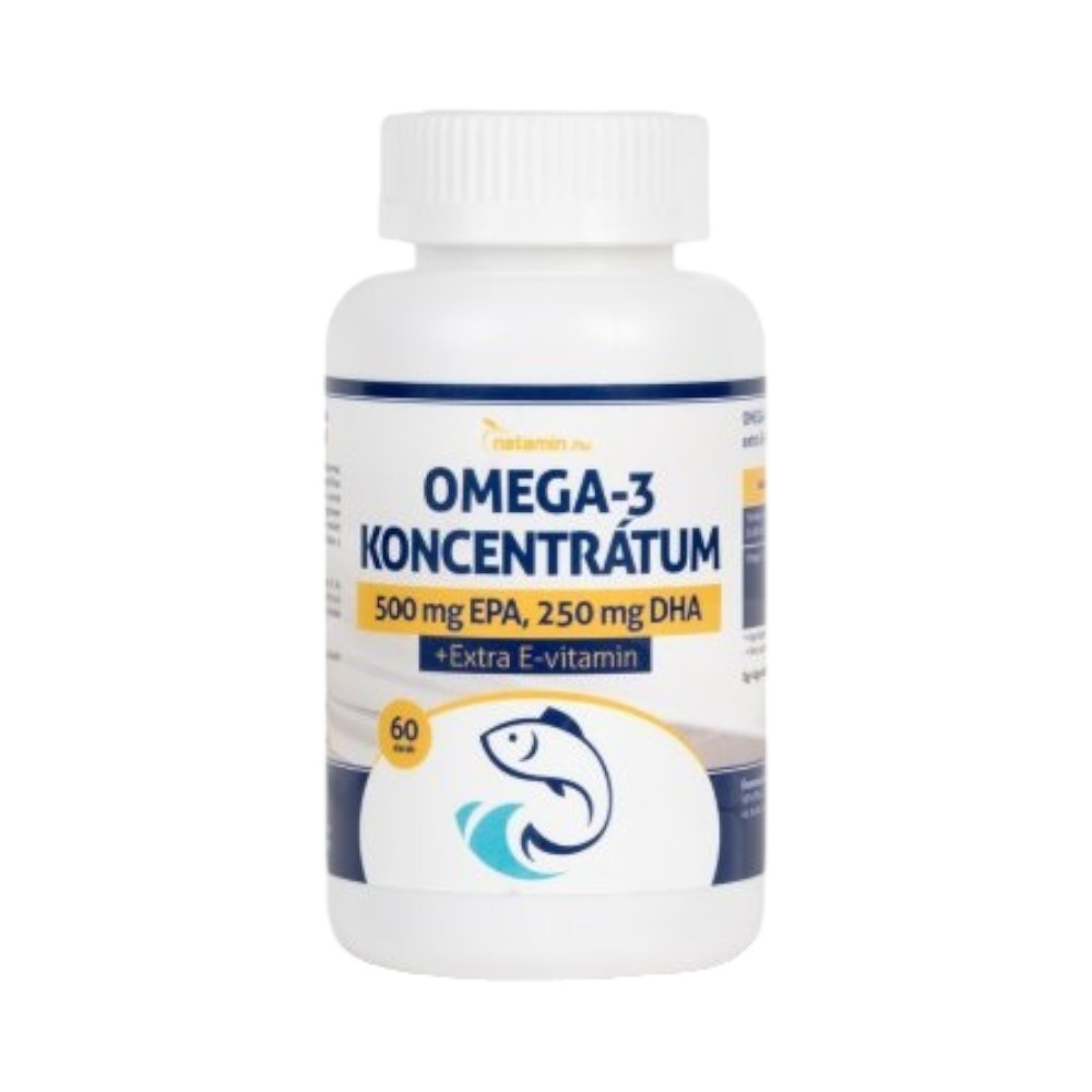 Kapsle s koncentrátem omega-3 od společnosti Netamin, 60 kusů
