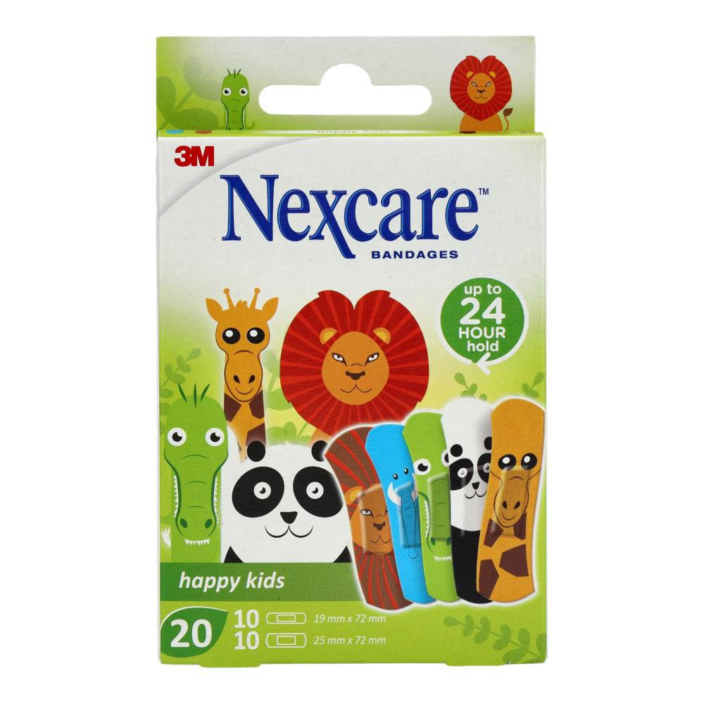 NEXCARE KIDS ÁLLATOS SEBTAPASZ 20DB