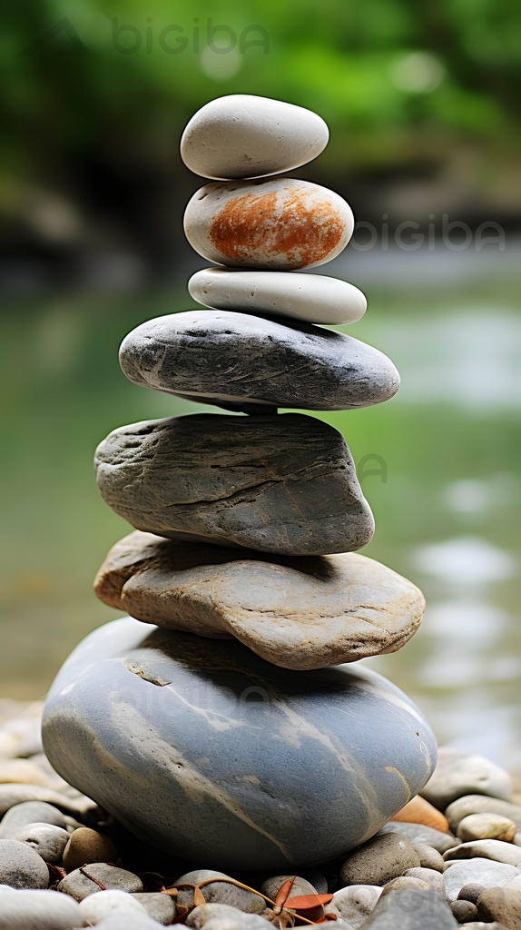 Harmonie der Zen-Steine