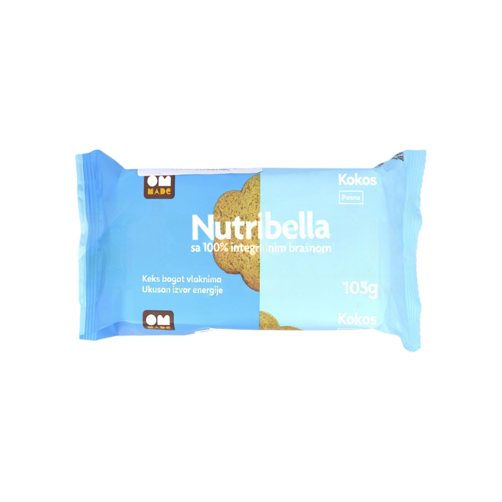 Biscuiți Nutribella cu fructoză și cocos 105 g