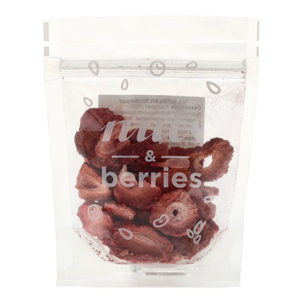 Nuts&amp;berries liofilizált földieper 15 g