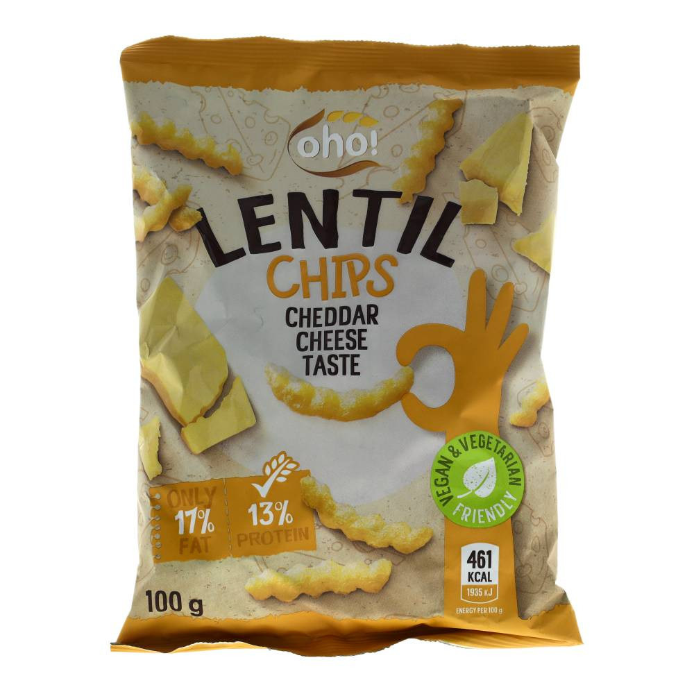 OHO LENCSE CHIPS CHEDDAR SAJT 100 g