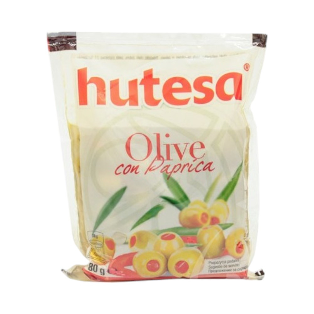 Zielone oliwki nadziewane kremem z zielonego pieprzu, 180 g