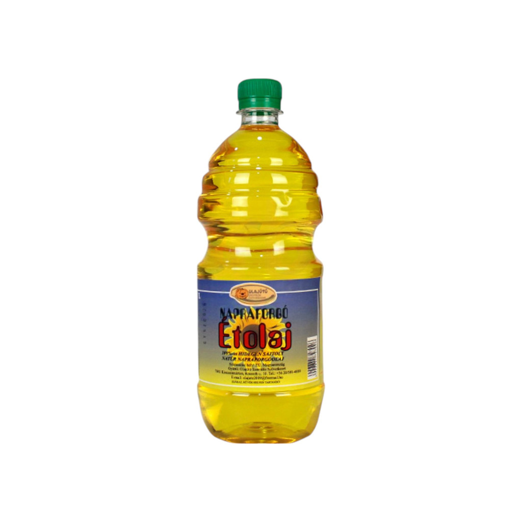 Slunečnicový olej lisovaný za studena od Olajütő, 1000 ml