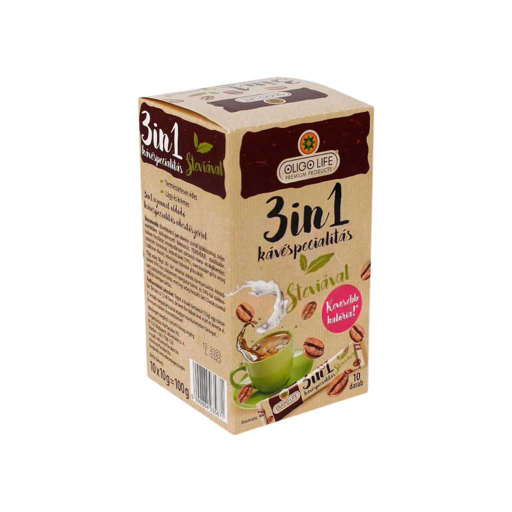 Oligolife 3in1 specialitate de cafea îndulcitor 10 buc 100 g