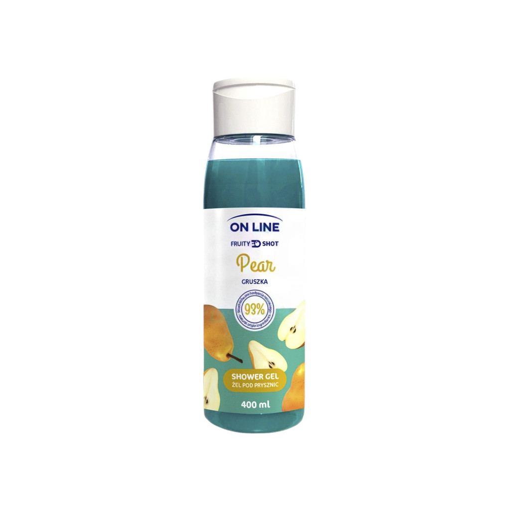 On Line tusfürdő fruity shot körte 400 ml