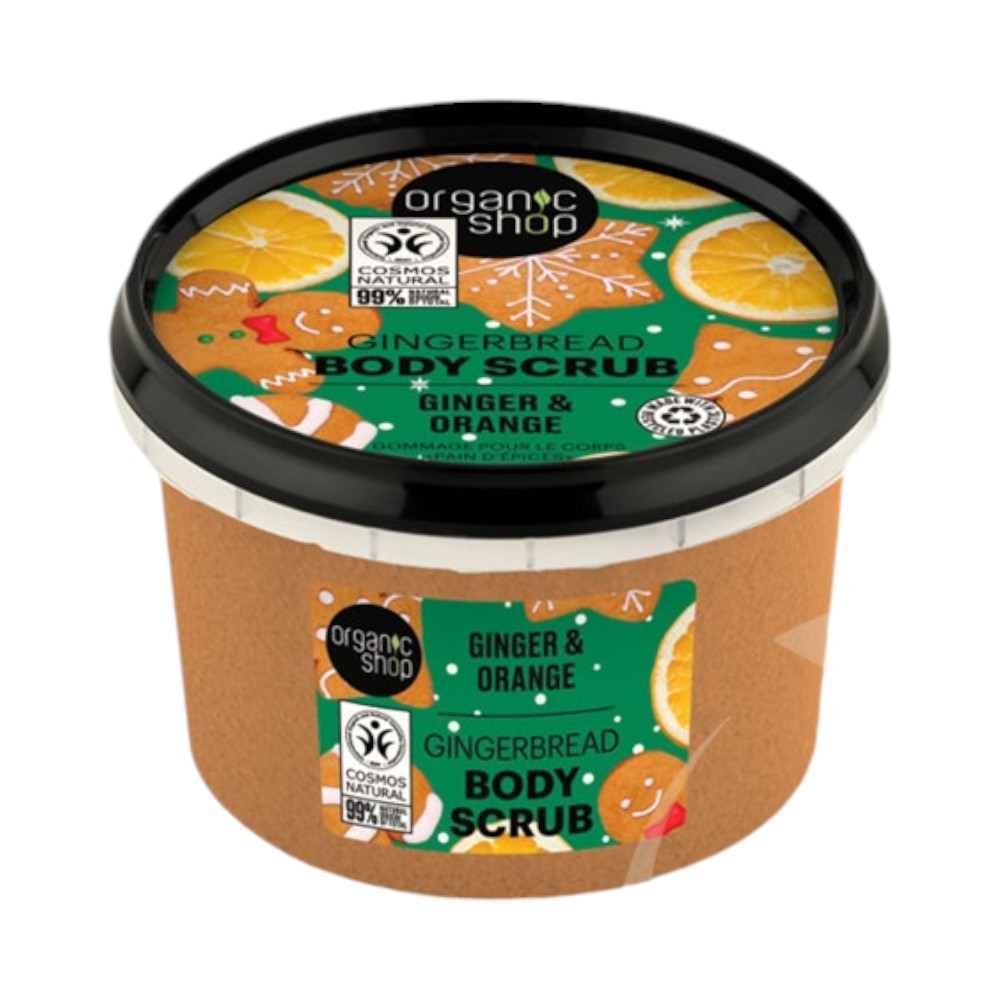 Organic Shop bio cukros testradír mézeskalácsos gyömbérrel és naranccsal 250 ml