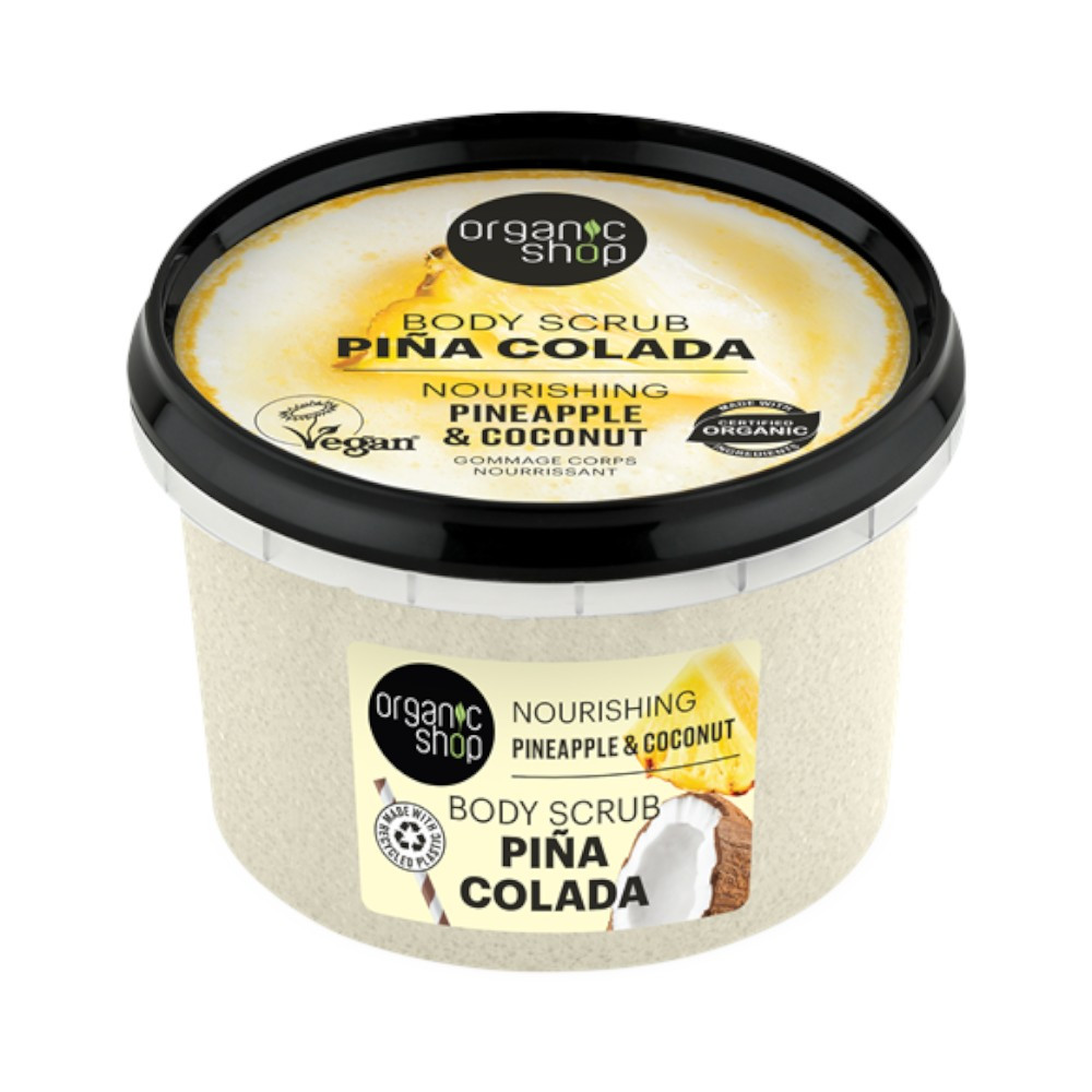 Organic Shop bio cukros testradír tápláló ananásszal és kókusszal 250 ml