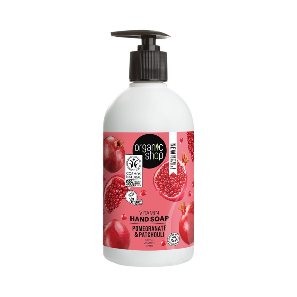 Organic Shop bio gránatalma vitaminos folyékony kézmosó szap 500 ml
