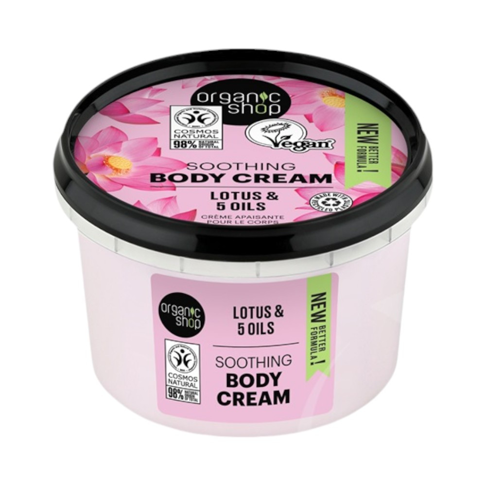 Organic Shop bio indiai lótusz testápoló krém 250 ml