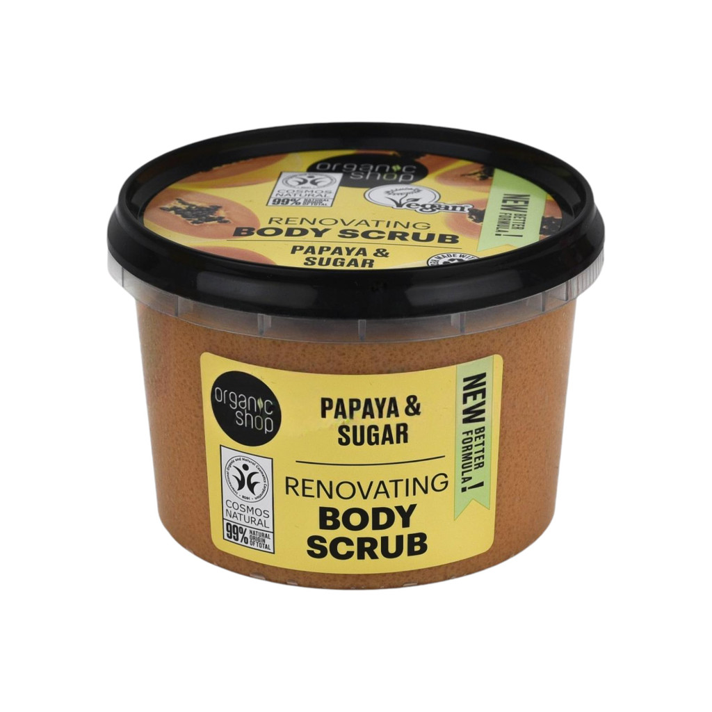 Organic Shop bio papaya juice bőrradír papayával és cuk 250 ml