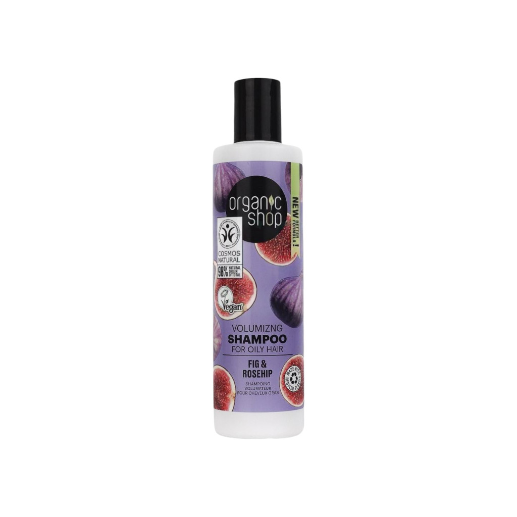Organic Shop bio sampon volumennövelő fügével és csipkebogyóval 280 ml