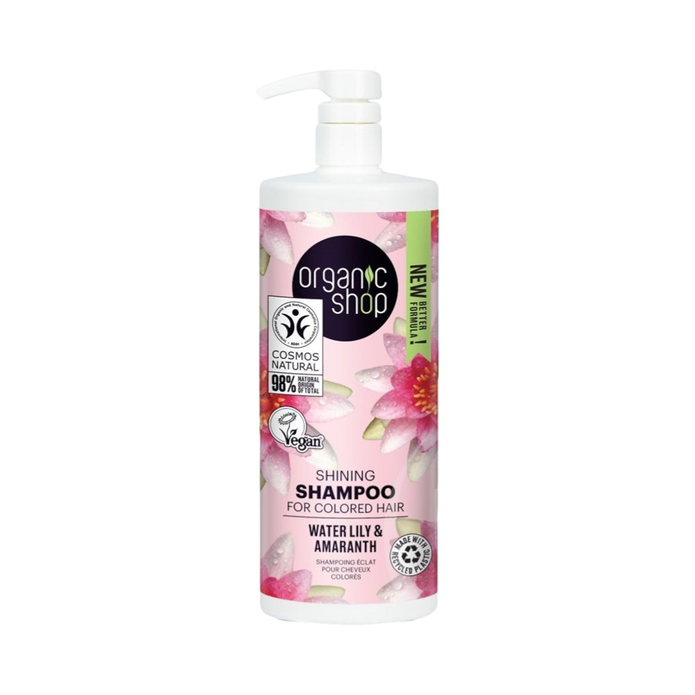 Organic Shop bio shine sampon vízililiommal és amaránttal 1000 ml
