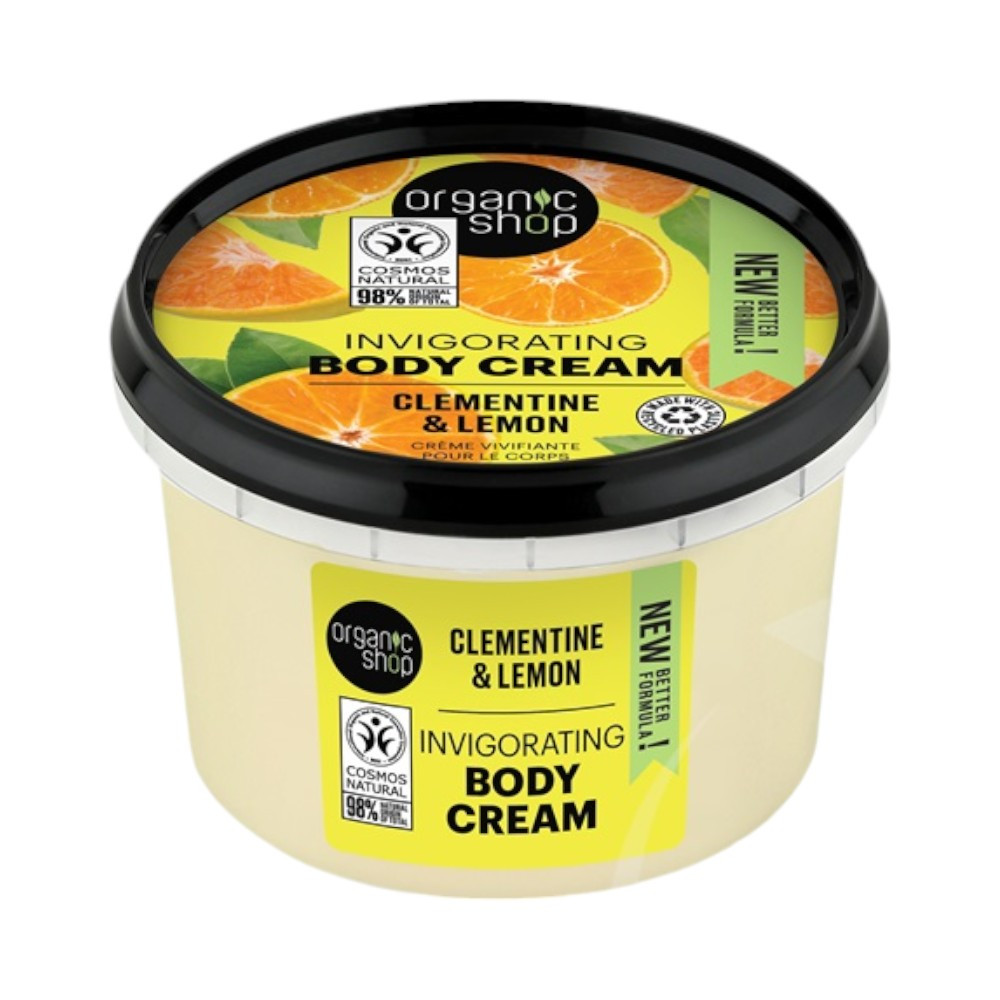 Organic Shop bio testápoló krém élénkítő mandarinnal és citrommal 250 ml