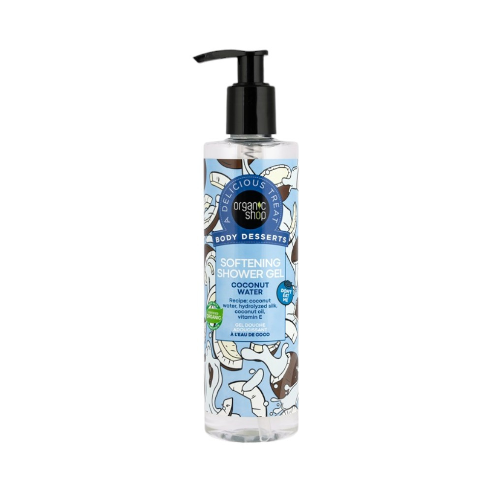 Organic Shop bio tusfürdő gél puhító kókuszvizes 280 ml