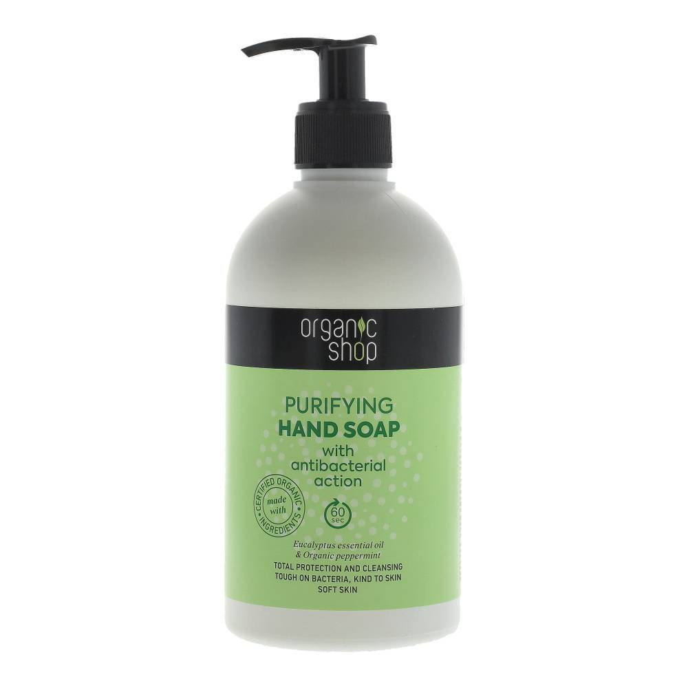 Organic shop folyékony szappan eukaliptusz illóolajjal és bio borsmentával 500 ml