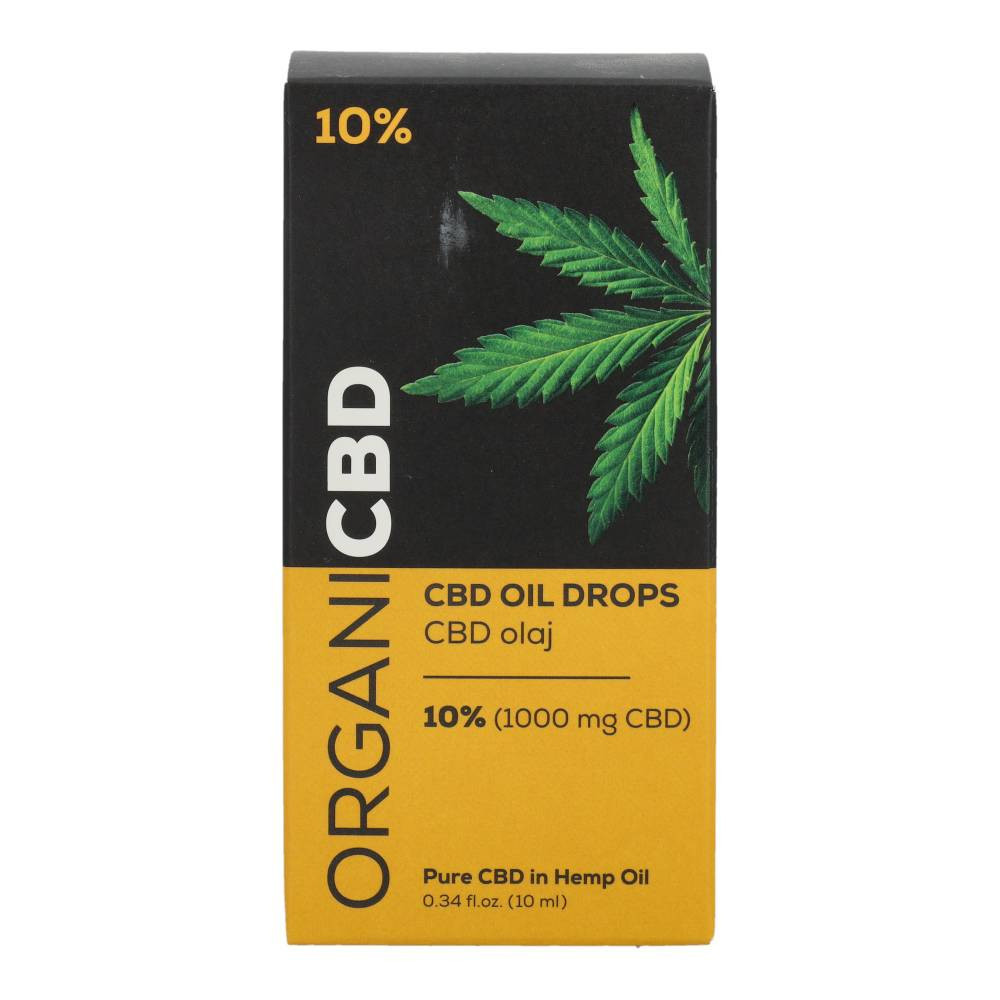 OrganiCBD cbd olaj 10% 1000mg 10 ml