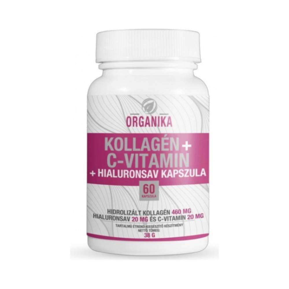 Kapsula Organika s kolagénom + vitamínom C + kyselinou hyalurónovou 60 ks
