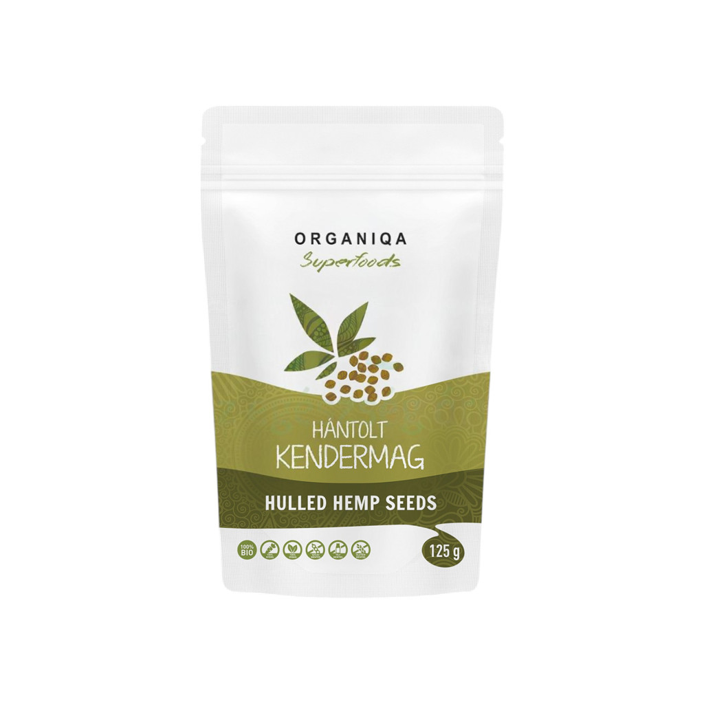 BIO nasiona konopi łuskane firmy Organiqa, 125 g