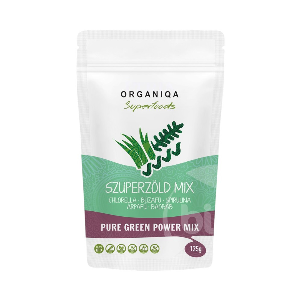 Organiqa bio surowa czysta zielona moc 125 g