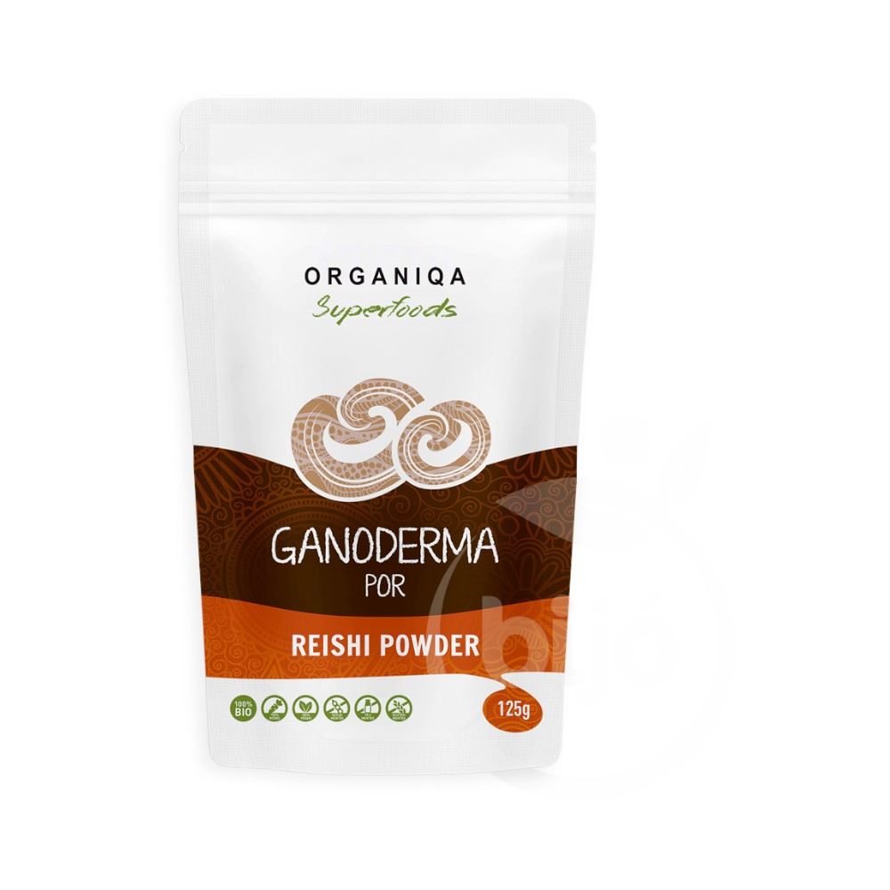 Pudră bio din Reishi-Ganoderma Organiqa, 125 g