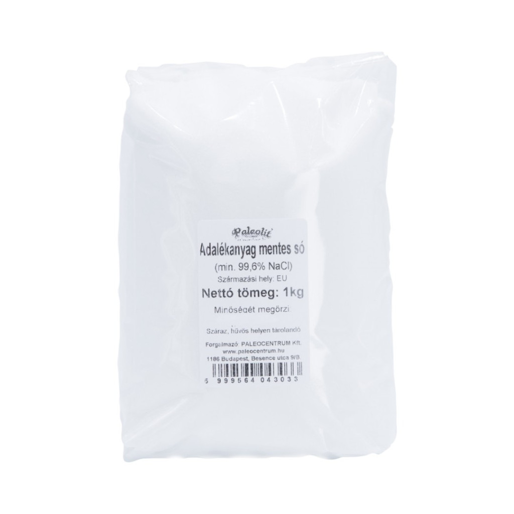 Paleolitická Prísada-Free Čistá Morská Soľ 1kg (99,6% NaCl)