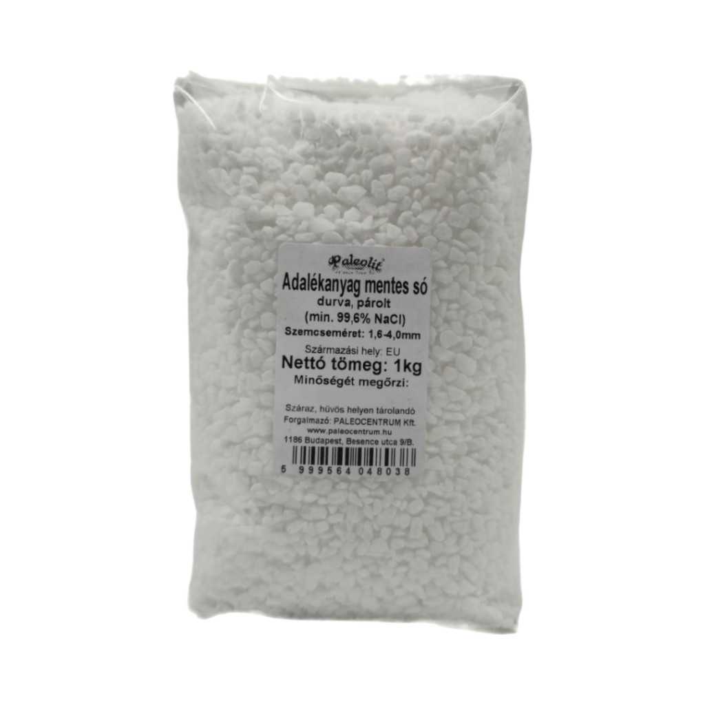 Sare naturala paleolitica fara aditivi, 1 kg, granulatie mare, pentru gatit, 1,6-4,0 mm